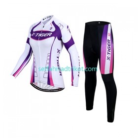 X-Tiger Radbekleidung Radtrikot Langarm + Lang Radhose Damen N002